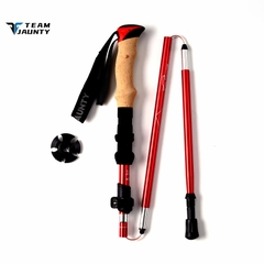 Gậy leo núi, trekking gấp khúc khớp rút 7-5JZD-TK (TEAM JAUNTY) | size L 37/135cm