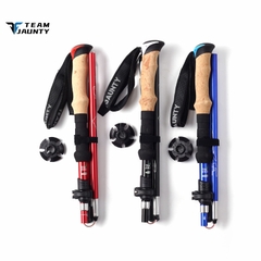 Gậy leo núi, trekking gấp khúc khớp rút 7-5JZD-TK (TEAM JAUNTY) | size L 37/135cm