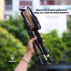 Gậy leo núi, trekking gấp khúc khớp rút 7-5JZD-TK (TEAM JAUNTY) | size L 37/135cm