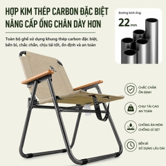 Ghế Koala cắm trại, quán cà phê gấp gọn, thư giãn (HISPEED) | size M