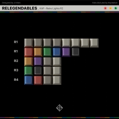 Bộ keycap KAP Retro Lights R2 (Cherry profile / PBT Double-shot)