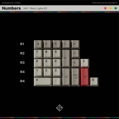 Bộ keycap KAP Retro Lights R2 (Cherry profile / PBT Double-shot)