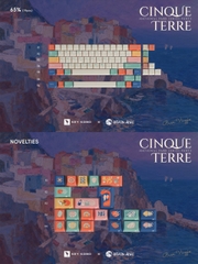 Bộ keycap KeyKobo Cinque Terre (Cherry profile / ABS Double-shot)