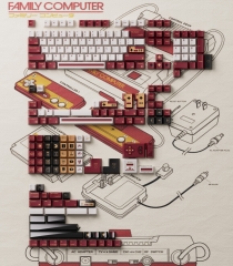 Bộ keycap 80Retros FC1983 (Cherry profile / PBT Ink-Printing + ABS Double-Shot)