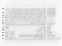Bộ keycap Aifei Matte Transparent White (Cherry Profile / ABS)