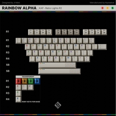 Bộ keycap KAP Retro Lights R2 (Cherry profile / PBT Double-shot)