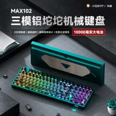 Bàn phím Weikav Max102 - Bàn phím nhôm 3 mode