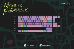 Bộ keycap Key Kobo Monet's Psychedelic (Cherry profile / ABS Double-shot)