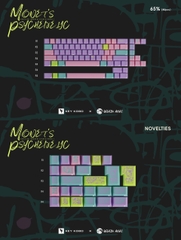 Bộ keycap Key Kobo Monet's Psychedelic (Cherry profile / ABS Double-shot)