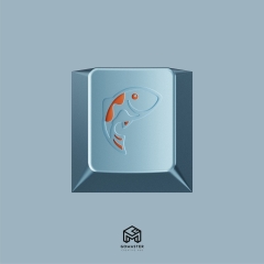 Bộ keycap GoMaster Salmon: Reborn R2 (Cherry profile / PBT Dyesub)