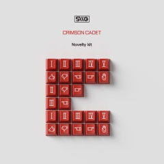 [GB] Bộ keycap SWG Crimson Cadet (Cherry profile / ABS Double-shot)