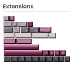 Bộ keycap 80Retros Game 1989 Cool Gray (Cherry profile / PBT)