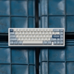 Bộ keycap JKDK White & Blue Hydrogen (Cherry / PBT Dyesub)