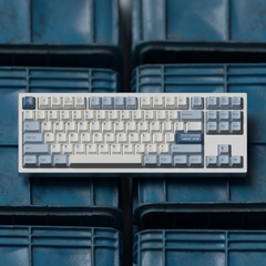 Bộ keycap JKDK White & Blue Hydrogen (Cherry / PBT Dyesub)