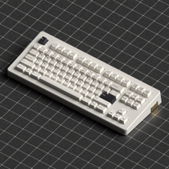 Bộ keycap JKDK Black on White (Cherry / PBT Dyesub / 131 nút)