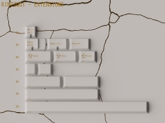 [GB] Bộ keycap Keykobo Kintsugi Shiro (Cherry profile / ABS Double-shot)