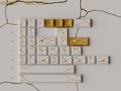 [GB] Bộ keycap Keykobo Kintsugi Shiro (Cherry profile / ABS Double-shot)
