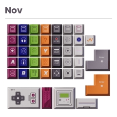 Bộ keycap 80Retros Game 1989 Cool Gray (Cherry profile / PBT)
