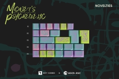 Bộ keycap Key Kobo Monet's Psychedelic (Cherry profile / ABS Double-shot)