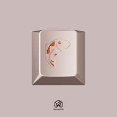 Bộ keycap GoMaster Salmon: Reborn R2 (Cherry profile / PBT Dyesub)