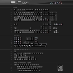 [Pre-order] 80Retros PS 1994 Black & Silver keycap set