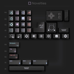 [Pre-order] 80Retros PS 1994 Black & Silver keycap set