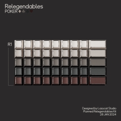 Bộ keycap MW Poker R2 (Cherry profile / PBT Double-shot)