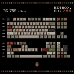 Bộ keycap Key Kobo Retro R.C 759 (Cherry profile / ABS Double-shot)