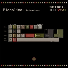Bộ keycap Key Kobo Retro R.C 759 (Cherry profile / ABS Double-shot)