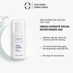 Kem dưỡng ẩm Obagi Hydrate Facial Moisturizer 48g cấp ẩm tức thời cho mọi loại da OBGKD12