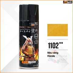 Sơn xịt Samurai Kurobushi - MÀU VÀNG HONDA 1102 (400ml)