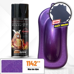 Sơn xịt Samurai Kurobushi - MÀU TÍM KIM LOẠI 1142 (400ml)