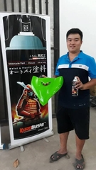 Sơn xịt Samurai Kurobushi - MÀU XANH LÁ CÂY Kawasaki K417 (400ml)