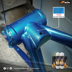COMBO Sơn Samurai màu xanh Honda CTM 1103 gồm 4 chai đủ quy trình độ bền cao (Lót  – Nền 124 - Màu 1103 - Bóng )