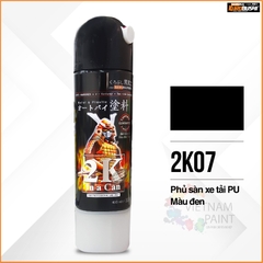 Sơn xịt Samurai Kurobushi - SƠN ĐEN SẦN, PHỦ GẦM XE 2K07 (400ml)