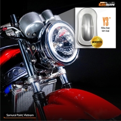 COMBO Sơn Samurai màu bạc kim loại Y3 gồm 4 chai đủ quy trình độ bền cao (Lót  – Nền 124 - Màu Y3 - Bóng )