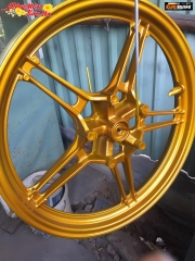 COMBO Sơn Samurai màu vàng Honda 1102 gồm 4 chai đủ quy trình độ bền cao (Lót  – Nền 124 - Màu 1102 - Bóng )