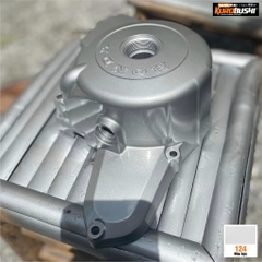 COMBO Sơn xịt SAMURAI màu 124 gồm 3 chai đủ quy trình độ bền cao (Lót – Màu bạc 124 - Bóng ) chuyên dùng cho xe máy