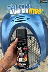 COMBO Sơn Samurai MÀU XANH BĂNG GIÁ H198 gồm 4 chai đủ quy trình độ bền cao (Lót - Nền 124 - Màu H198  - Bóng )