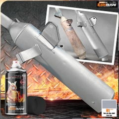 Sơn xịt Samurai Kurobushi - MÀU BẠC SƠN CHỊU NHIỆT  H1 (350ml)