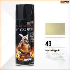 Sơn xịt Kurobushi Samurai - MÀU VÀNG CÁT 43 ( 400 ml)