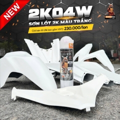 Sơn xịt Samurai Kurobushi - Sơn lót Epoxy màu trắng 2K04W (400ml)