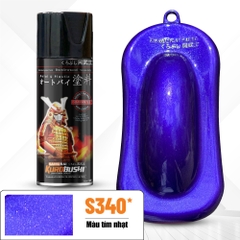 Sơn xịt Samurai Kurobushi - MÀU TÍM NHẠT S340* (400ml)