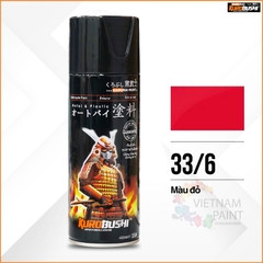 COMBO Sơn Samurai màu 6 gồm 4 chai đủ quy trình độ bền cao (Lót  – Nền 102 - Màu 6 - Bóng)