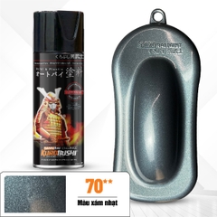 Sơn xịt Samurai Kurobushi - MÀU XÁM LẤP LÁNH 70 (400ml)