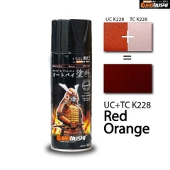 Sơn xịt Samurai Kurobushi -  MÀU CAM ĐỎ Kawasaki UC+ TC K228 (400ml)
