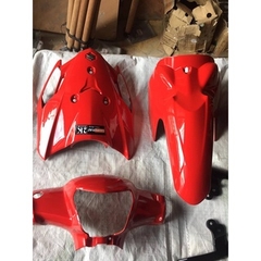 COMBO Sơn Samurai màu đỏ honda H722 gồm 4 chai đủ quy trình độ bền cao, đẹp (Lót - Nền 102 - Màu H722  - Bóng )