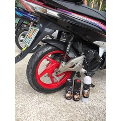 COMBO Sơn SAMURAI màu đỏ cocktail UCY717 gồm 4 chai đủ quy trình  (Lót  – Nền 102 - Màu UCY717- Bóng )