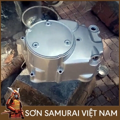 COMBO Sơn Samurai màu bạc pha lê Y155 gồm 4 chai đủ quy trình độ bền cao (Lót  – Nền 124 - Màu Y155 - Bóng )