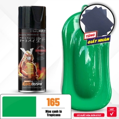 COMBO Sơn Samurai màu 165 gồm 4 chai đủ quy trình độ bền cao (Lót  – Nền 102 - Màu 165 - Bóng )